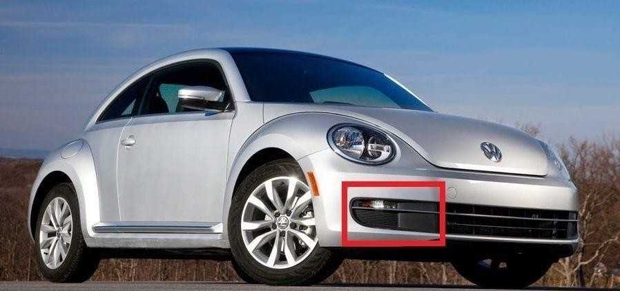 VAG Originalus satino juodas ventiliacijos groteles VW Beetle kabrioletui 5C1 5C7 5C5853666C9B9
