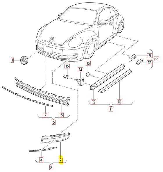 VAG Originalus satino juodas ventiliacijos groteles VW Beetle kabrioletui 5C1 5C7 5C5853666C9B9