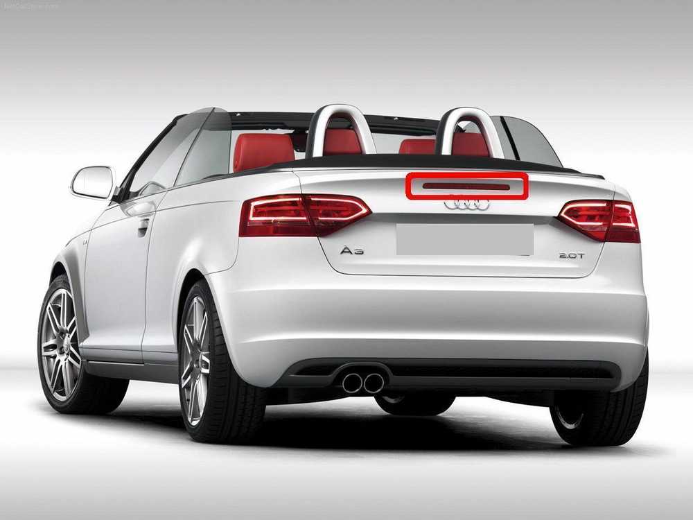 VAG Originalus trečiasis stabdžių žibintas tinka Audi A3 kabrioletui 2004-2012