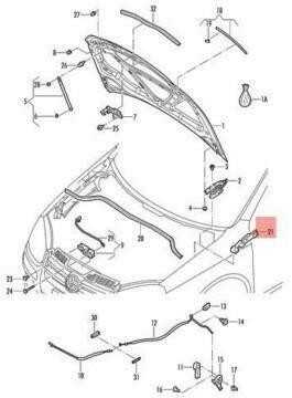 VAG Originalus užpildas Dešinė Dešinė Lhd VW Golf R32 Gti Rabbit Variant 5K1823730