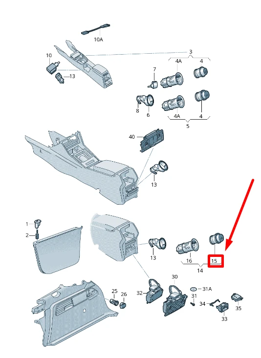 VAG Originalus "Volkswagen" korpusas 1K0919341F9B9
