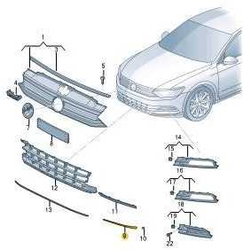 VAG Originalus Volkswagen Passat 15-> Priekinis bamperio apatinis dešinės pusės apdailos elementas 3G08532542ZZ
