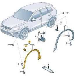 VAG Originalus Volkswagen Touareg 15-18 Priekinis Dešinysis Ratų Sparnas 7P6853718GGRU