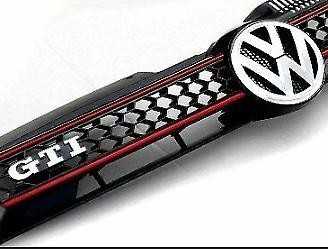VAG Originalus VW Golf Mk6 GTI 08-13 Priekinis Bamperis Viršutinė Centrinė Grotelė 5K0853651AKATK OEM