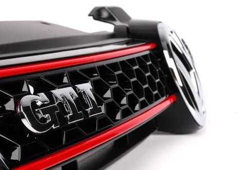 VAG Originalus VW Golf Mk6 GTI 08-13 Priekinis Bamperis Viršutinė Centrinė Grotelė 5K0853651AKATK OEM