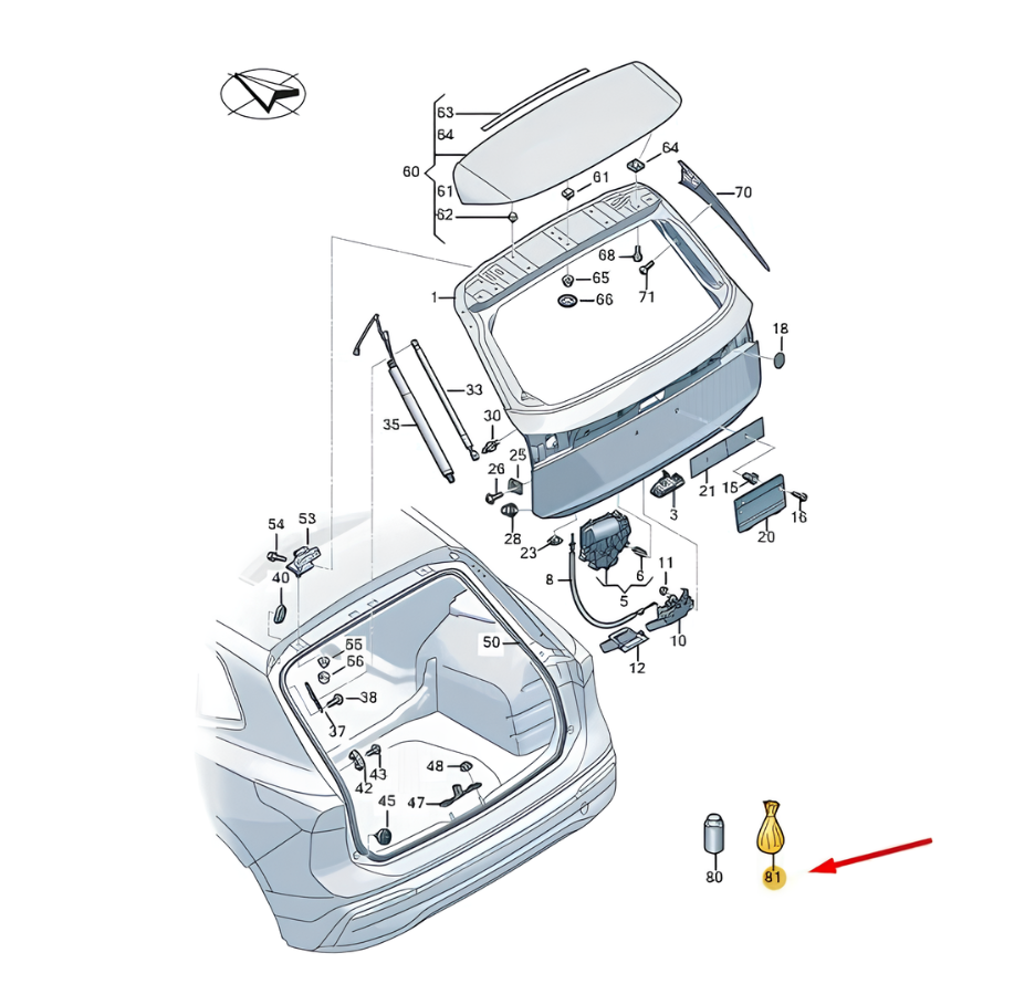 Vag Putu Sandarinimo Juostu Rinkinys Vw Tiguan 2025 Originalus 571898940A