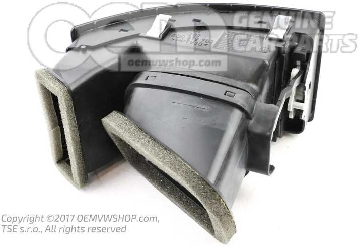 Vag Oro Pusės Juodas Oro Išėjimo Dangtelis Volkswagen Polo 2003 2006 Originalus 6Q08197039B9
