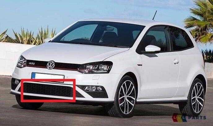 Vag Oro Vėdinimo Grotelė Satin Juoda Volkswagen Polo Vento 2015 2018 Originalus 6C0853677K9B9