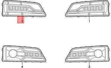 Vag Oro Vežimo Grotelės Gruožtelis Juodas Audi A4 Avant 2016 2017 Originalus 8W0807681Q9B9