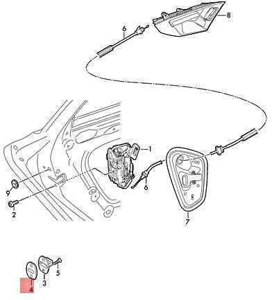 VAG Paklotas Puolejas Audi A3 2016-2017 Volkswagen Golf 2013-2017 Originalus 3C0837279A