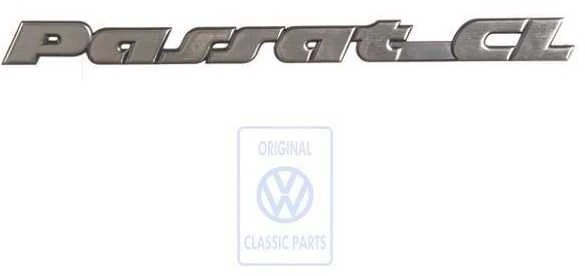 Vag Passat B3 1988 1993 Inscription Juodas Satinas Chromas Originalus 357853687HGX2