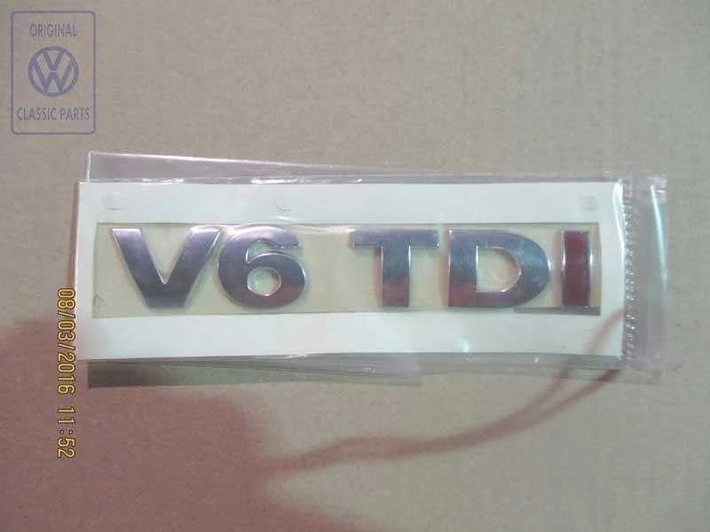 Vag Passat B5 Gp 2003 2005 Chrominis Raudonas Raštas Originalus 3B0853675ADGQF
