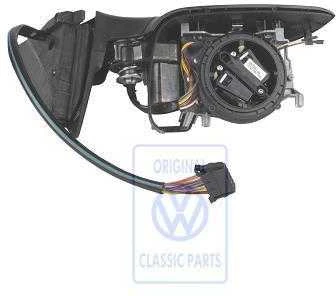Vag Passat B5 Veidrodžio Skydelio Dėklas Satin Juodas Originalus 3B2857507K01C