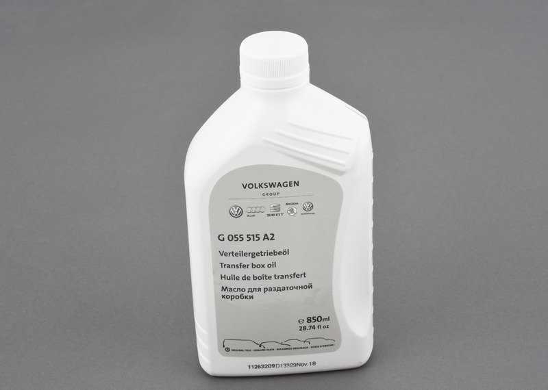 VAG perdavimo dėžės pavarų alyva ATF (automatinės pavarų dėžės skystis) Žr. darbo vadovą G055515A2 G052515A2