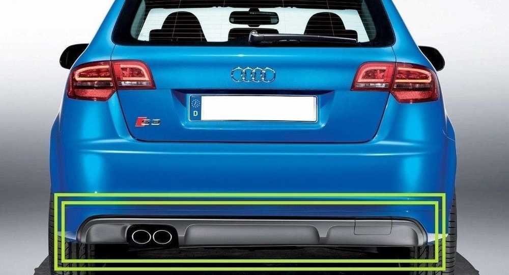 Vag Platinos pilkas Spoiler Audi S3 09-13 Originalus 8P4807434G1RR