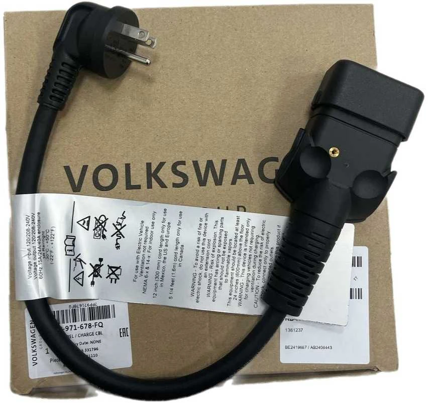 VAG "Porsche Taycan" mobiliojo įkroviklio kabelis Kanada Originalus 7PP971678FQ