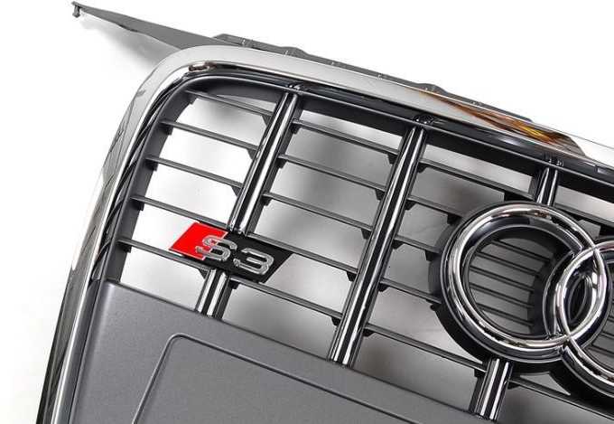 Vag Priekinės Grotelės Su S3 Logotipu Audi S3 8P 2004 2008 Originalus 8P0853651A1RR