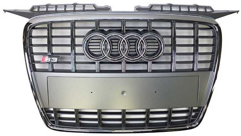 Vag Priekinės Grotelės Su S3 Logotipu Audi S3 8P 2004 2008 Originalus 8P0853651A1RR