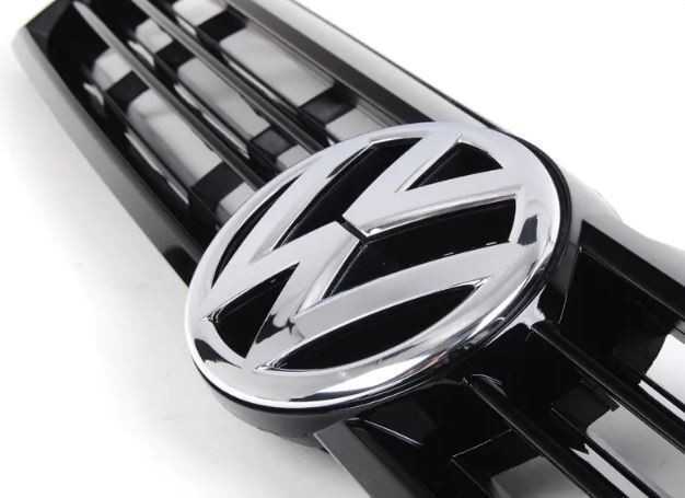 Vag Priekinis Bamperis Radiatoriaus Grotelės Blizgios Juodos Spalvos Volkswagen Jetta 2011 2014 Originalus 5C6853651QWA