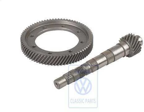VAG Puolų Ašis + Karūnos Ratas Golf Mk1 Scirocco Mk1 1974-1984 Originalus 020409143