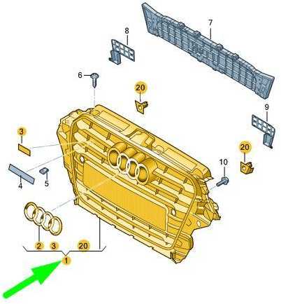 VAG Radiator Grilis Juodas Audi Q5 2009 2017 Originalus 8R0853651ACT94