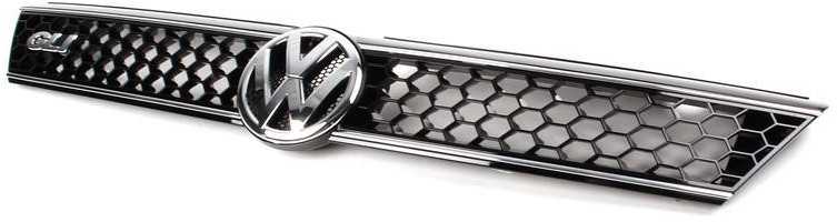 Vag Radiator Grille Jetta Sagitar Vento 2011 2014 Originalus 5C6853651B041