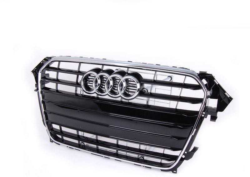 Vag Radiatoriaus Grotelės Blizgios Juodos Audi A4 S4 2013 2015 Originalus 8K0853651GT94