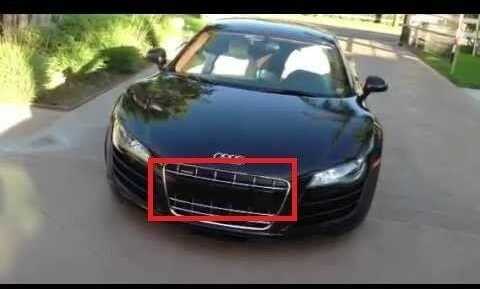 Vag Radiatoriaus Grotelės Blizgus Juodas Audi R8 2007 2012 Originalus 420853651CHHI