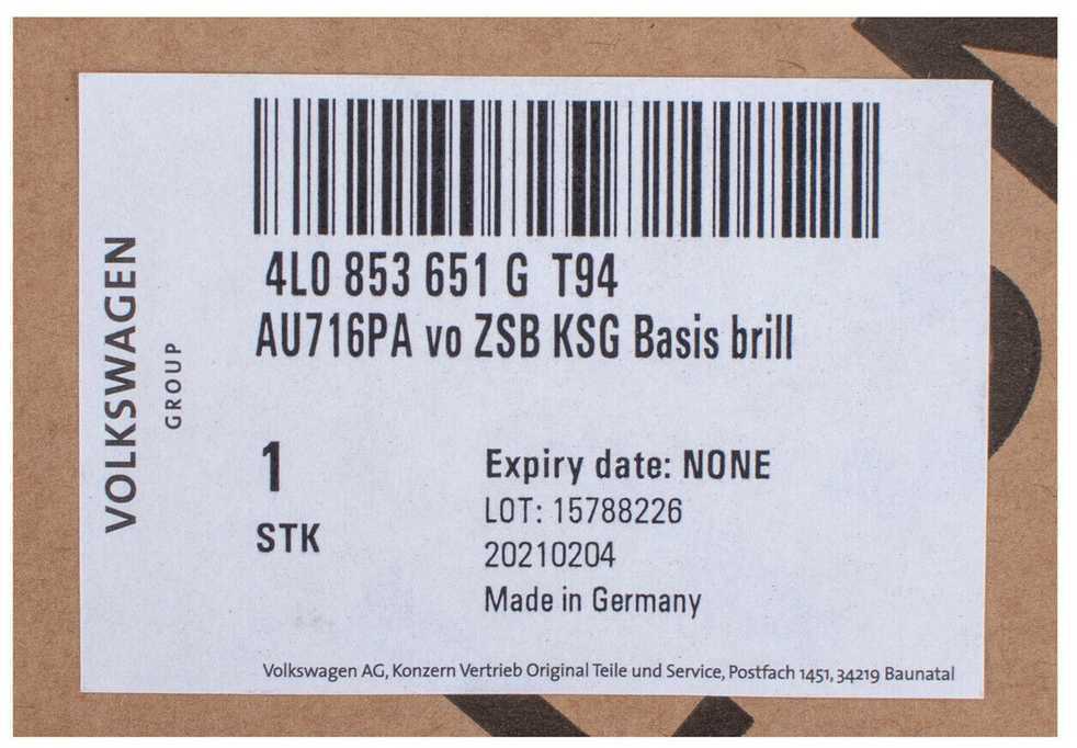 Vag Radiatoriaus Grotelės Su Numerio Ženklo Laikikliu Juodos Blizgios Audi Q7 2010 2016 Originalus 4L0853651GT94