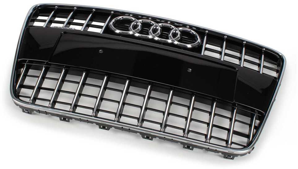 Vag Radiatoriaus Grotelės Su Numerio Ženklo Laikikliu Juodos Blizgios Audi Q7 2010 2016 Originalus 4L0853651GT94