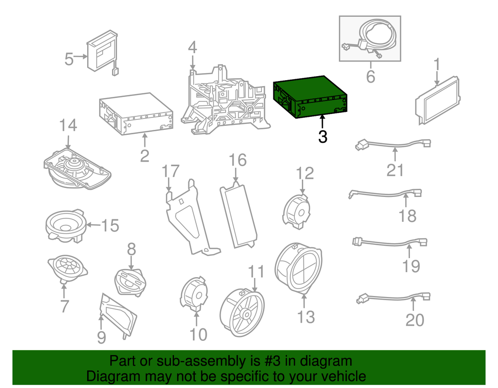 VAG Radijas Audi A4 A5 A6 A7 Q3 Q5 Q7 Touareg Originalus 4G0035080G