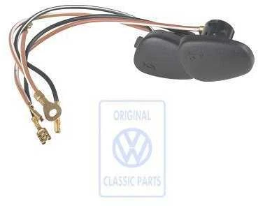 Vag Ragų Mygtukų Rinkinys Satino Juodos Spalvos Sharan Mk1 1996 2000 Originalus 7M0419658F01C