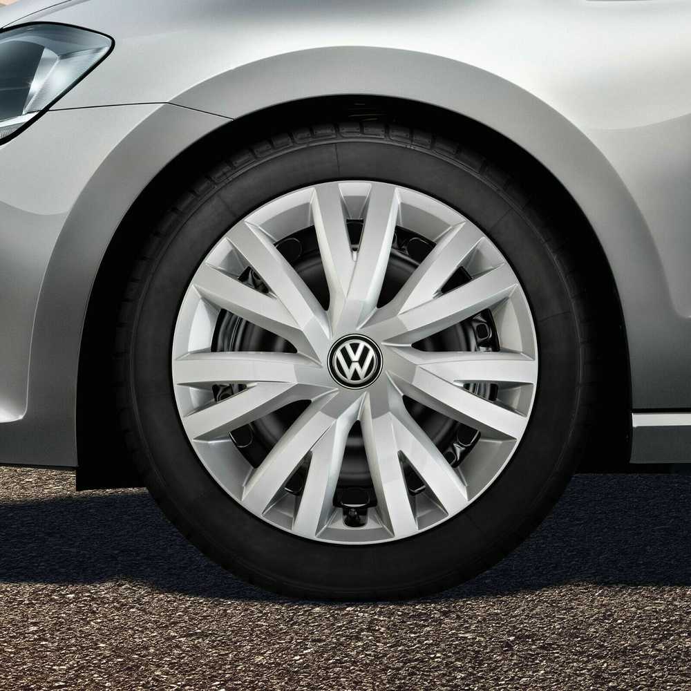 Vag Ratai Apdailos Ziedai Sidabro Chromo Juodos 2013 2017 Golf Jetta Originalus 5G0071456YTI