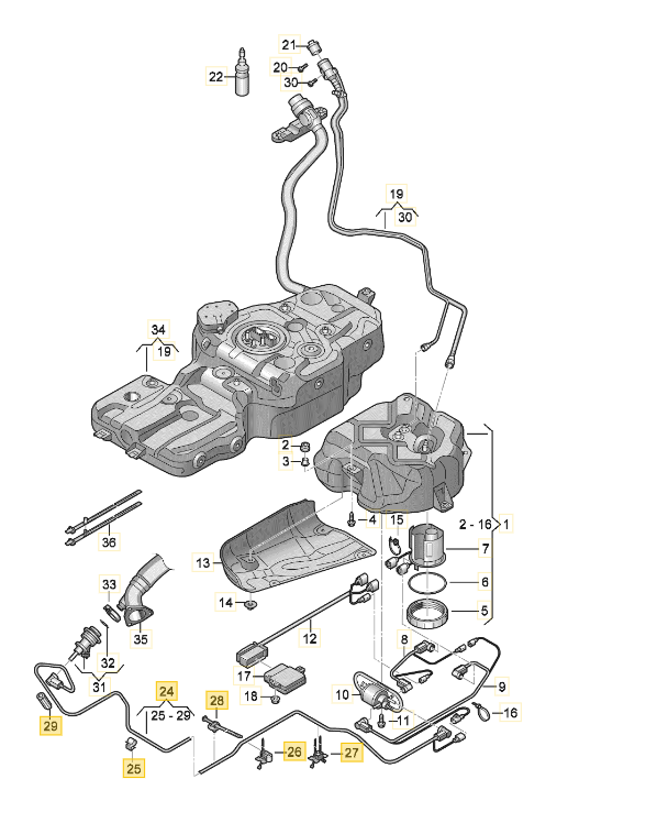 Vag Redukcinės Medžiagos Purkštuvo Dozavimo Linija Audi Q5 Originalus 8R0131984F