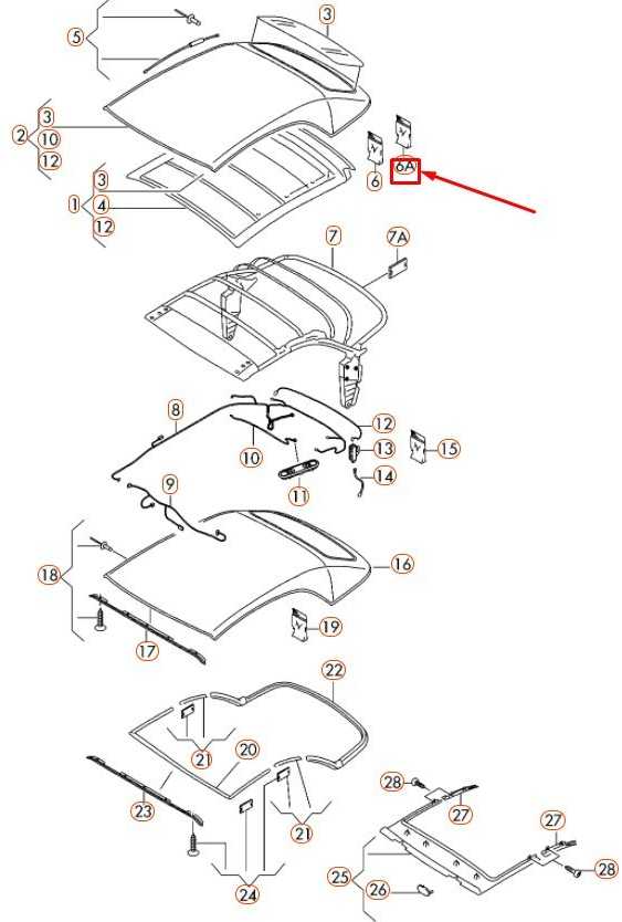 VAG Remonto Rinkinys Audi A5 S5 Cabriolet 2010 2017 Originalus 8F0898924A