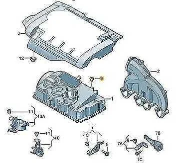 VAG Rutulinis lizdas Volkswagen Jetta Audi A3 Originalus 03G103184C