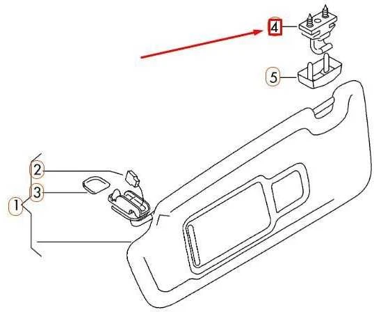 VAG Saulės Skydelio Laikiklis Sabre Juodas Audi A6 A7 A8 Originalus 4G0857562A4PK