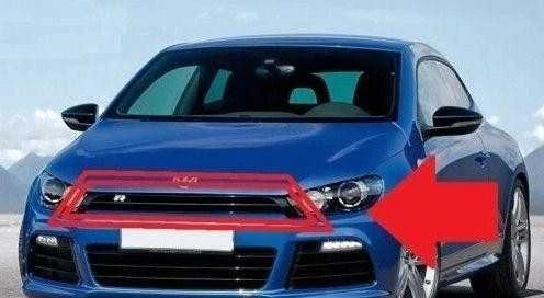 Vag Scirocco 2009 2014 Apsauginis Viršutinės Centrinės Grotelių Apdaila Originalus 1K8853761C041