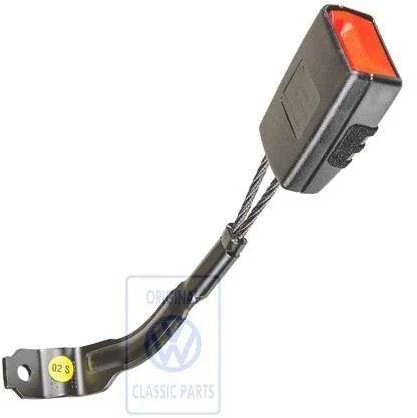Vag Seat Belt Buckle Satin Juodas Golf Mk5 2004 2005 Originalus 1K3857755AQVZ