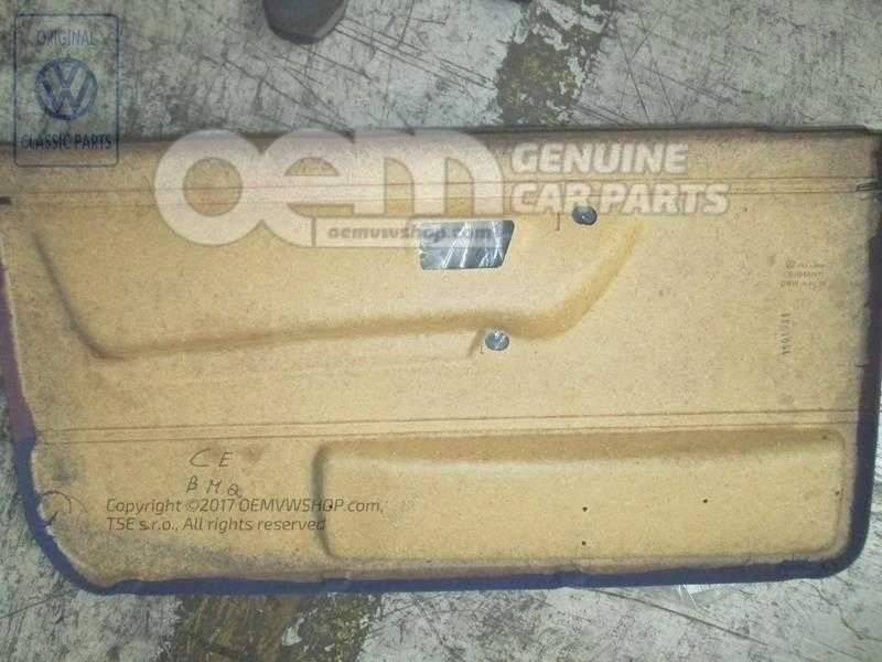 Vag Skoda Octavia 1Z Door Upholstery Violettblau Originalus 191867012CEBMQ