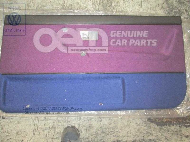 Vag Skoda Octavia 1Z Door Upholstery Violettblau Originalus 191867012CEBMQ