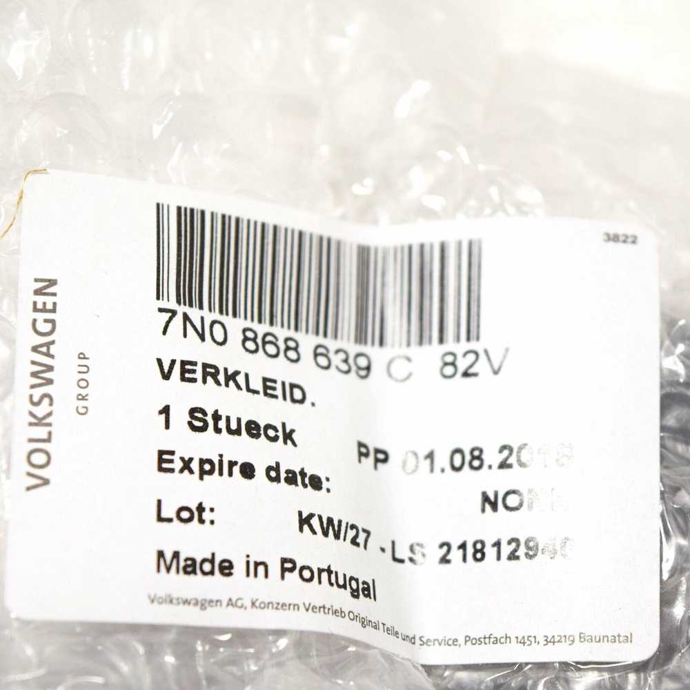 Vag Skoda Octavia A7 2010 2014 Kilimėlė Juoda Titano Spalva Originalus 7N0868639C82V