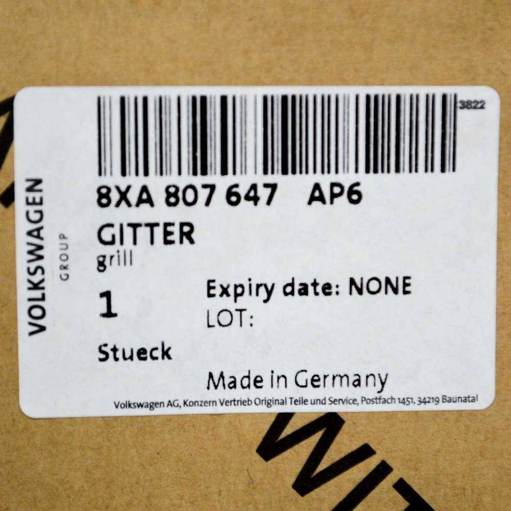 Vag Skoda Octavia A7 Audi A3 8P 8XA807647AP6 Originalus 8XA807647AP6