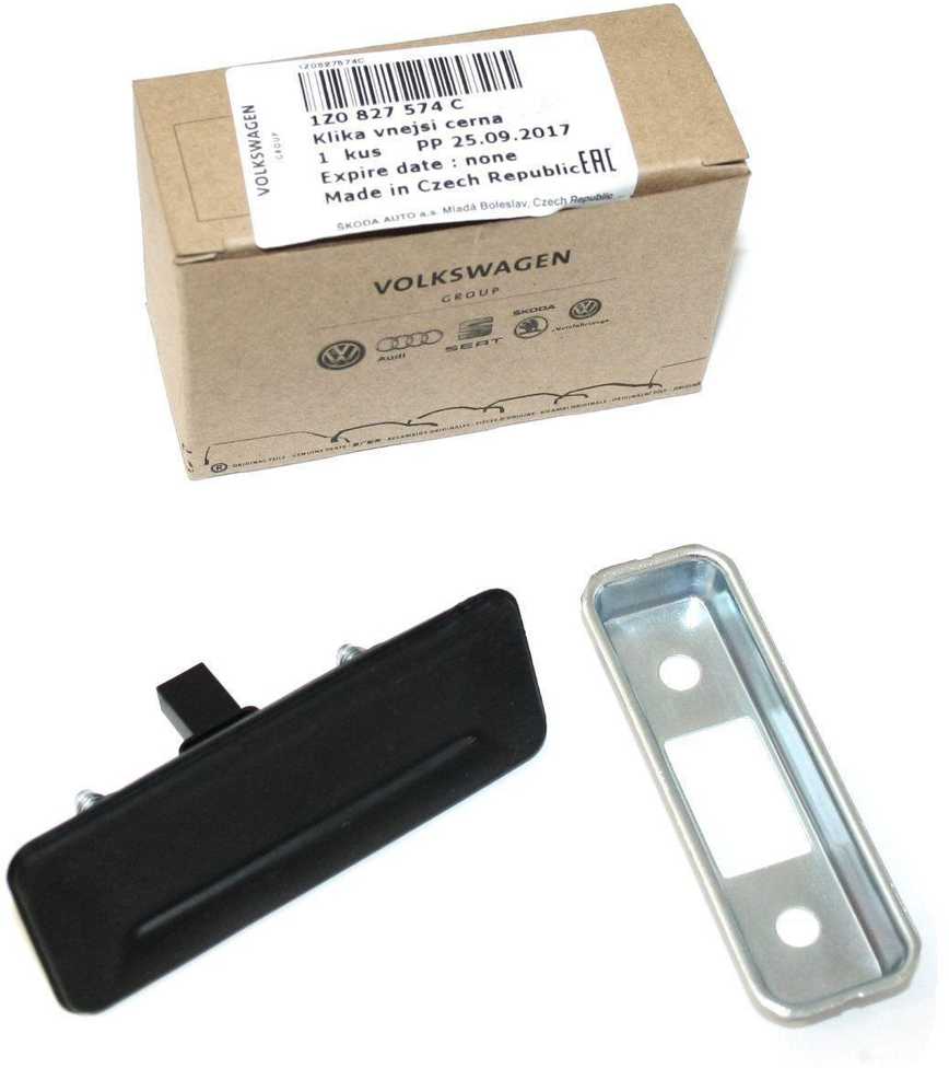 VAG SKODA Octavia II 04-12 išorinių durų rankena originali 1Z0827574C