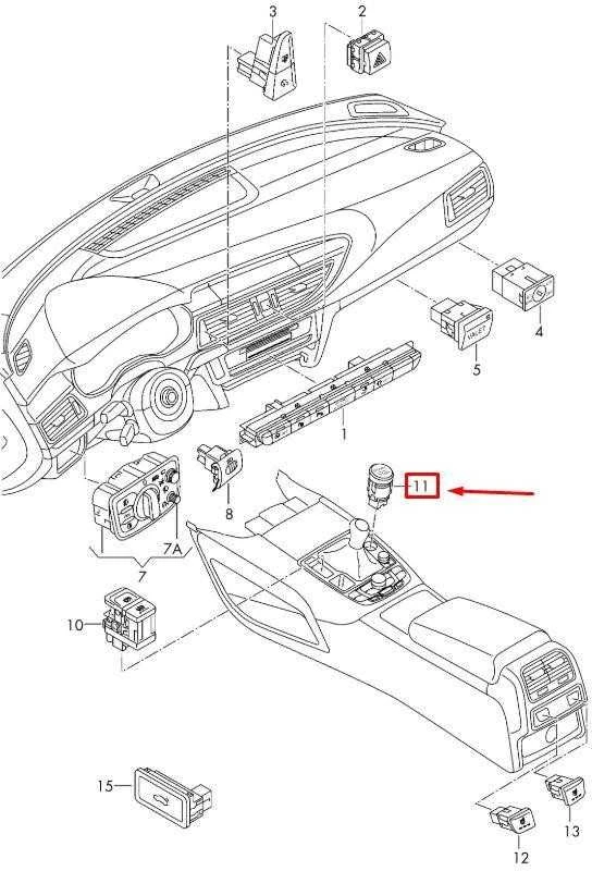 VAG Start-Stop Jungiklis Audi A6 A7 RS6 RS7 2011-2018 Originalus 4G1905217A