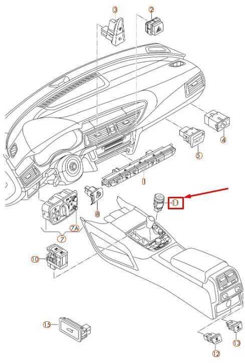 Vag Start Stop Mygtukas Audi A6 A7 2011 2016 Originalus 4G2905217D