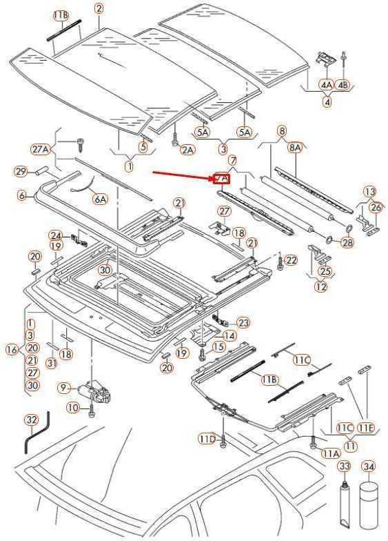 Vag Stogo Skersine Juosta Satinschwarz Soul Audi A3 8P Originalus 8P4877307B59T