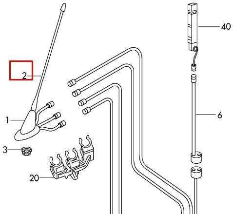 Vag Strypo Tipo Antena Volkswagen Polo Skoda Citigo Originalus 6R0035849A