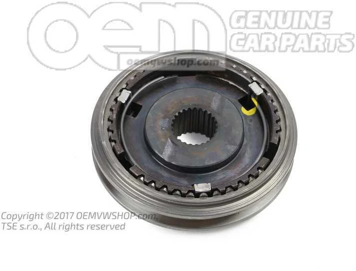 VAG Synchronizer Hubas Su Šiftu Šleevu Volkswagen Passat Golf Audi A3 Originalus 02U311241A