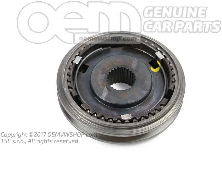 VAG Synchronizer Hubas Su Šiftu Šleevu Volkswagen Passat Golf Audi A3 Originalus 02U311241A